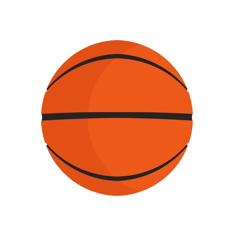 basketbal bal sport vector icoon Speel spel. geïsoleerd cirkel oranje apparatuur. recreatie element item club