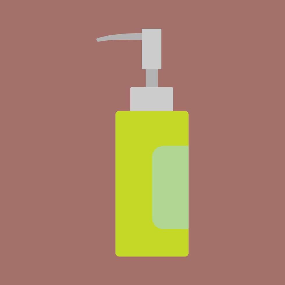 parfum fles zorg schoonheidsmiddelen vloeistof houder vector icoon vlak. detailopname retro aromatisch Dames groen glas teken
