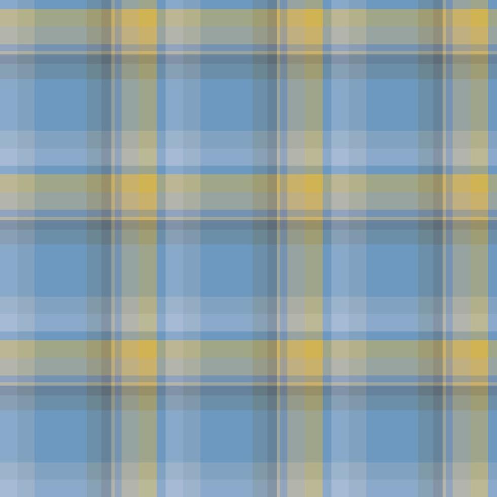 naadloos patroon in elegant discreet blauw, grijs en geel kleuren voor plaid, kleding stof, textiel, kleren, tafelkleed en andere dingen. vector afbeelding.