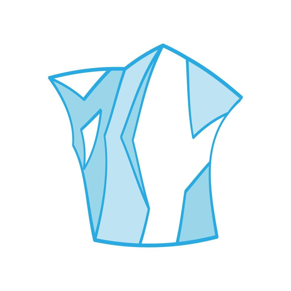 ijsberg vector icoon en blauw illustratie onderwater- zee. natuur diep oceaan en polair antarctisch koud. arctisch bevriezen berg gletsjer symbool en bevroren ijsberg ontwerp. abstract onder noorden landschap