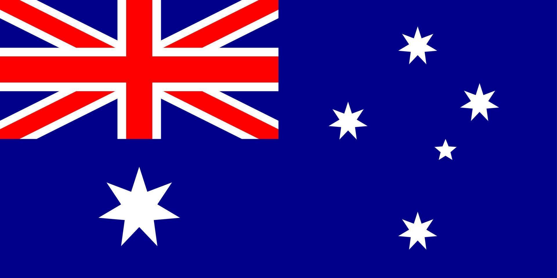 vlag Australië vector illustratie symbool nationaal land icoon. vrijheid natie vlag Australië onafhankelijkheid patriottisme viering ontwerp regering Internationale officieel symbolisch voorwerp cultuur