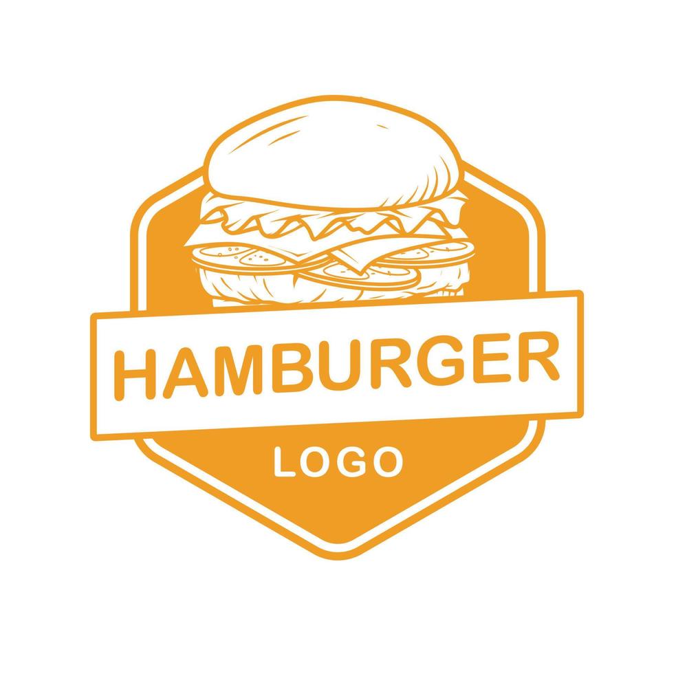 hamburger logo concept voor uw merk vector