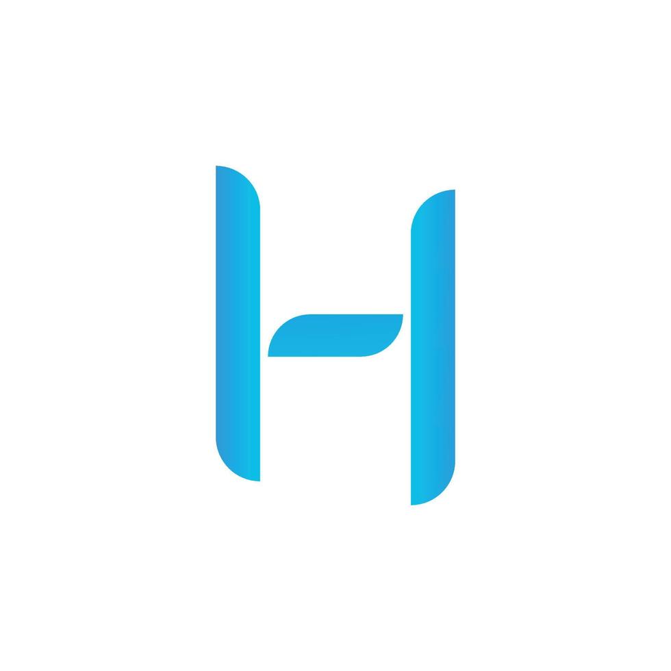 letter h-logo. h brief ontwerp vector