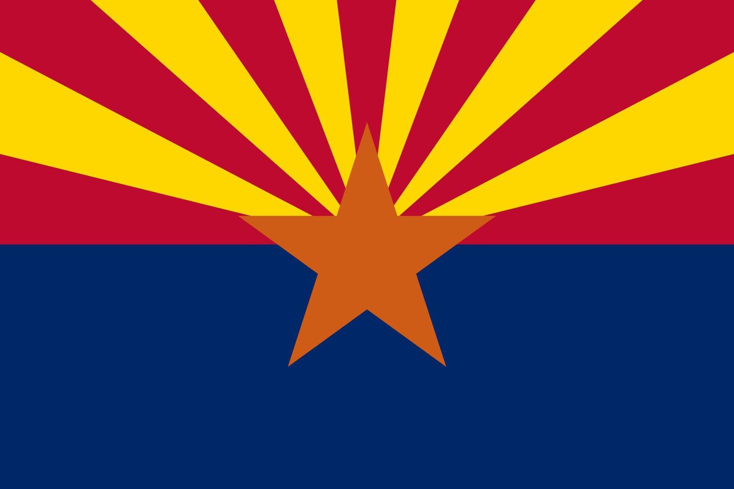 vlag Arizona vector illustratie symbool nationaal land icoon. vrijheid natie vlag Arizona onafhankelijkheid patriottisme viering ontwerp regering Internationale officieel symbolisch voorwerp cultuur