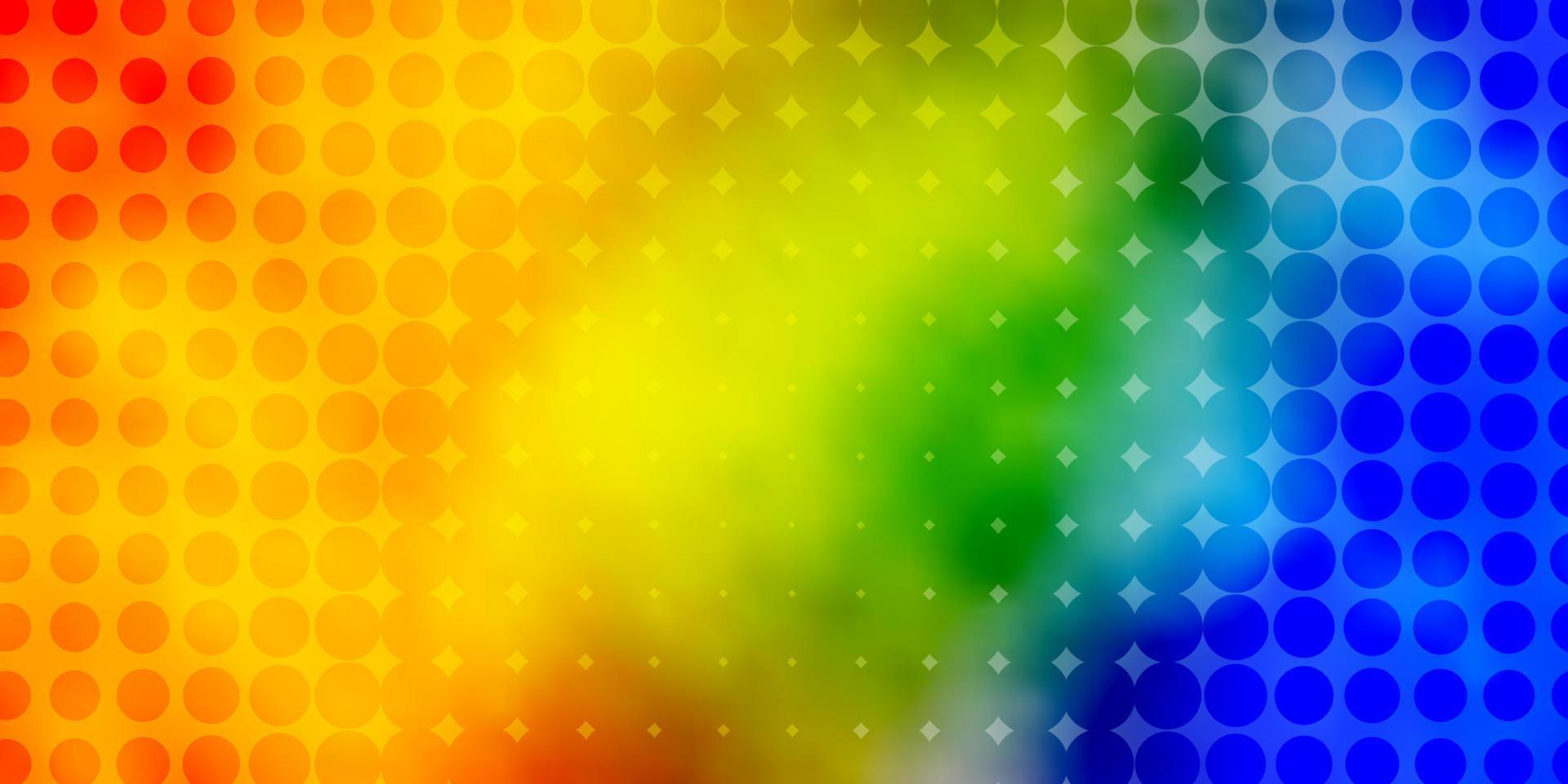 lichtblauw, geel vectormalplaatje met cirkels. vector