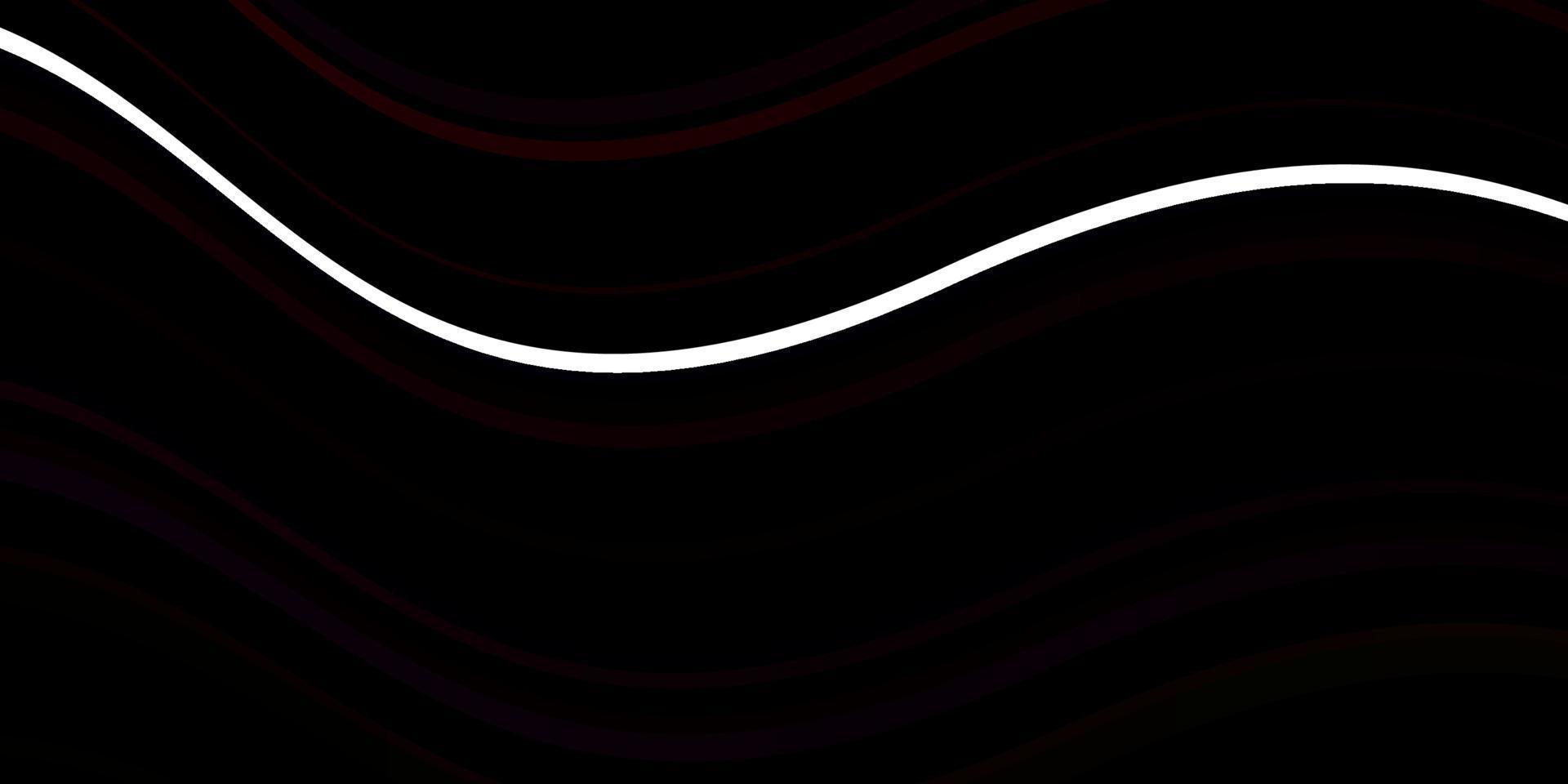 donkergroen, rood vectorpatroon met curven. vector