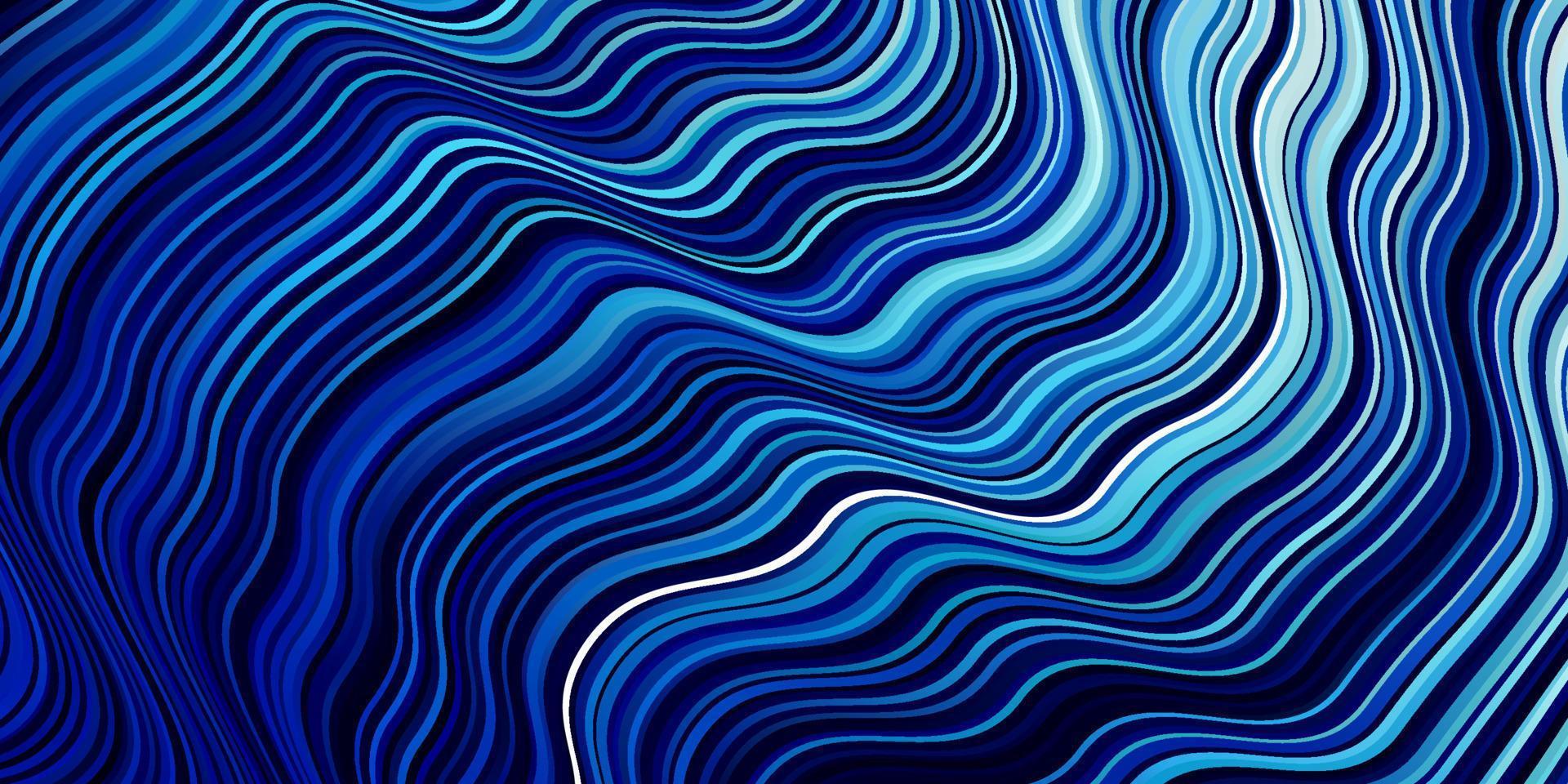 donkerblauw vector sjabloon met wrange lijnen.