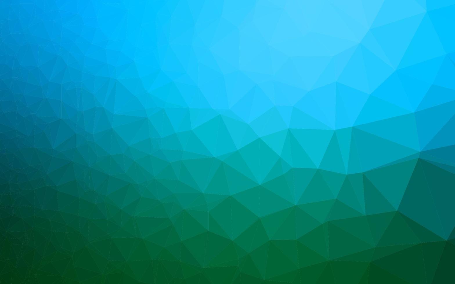 lichtblauwe, groene vector wazig driehoek sjabloon.