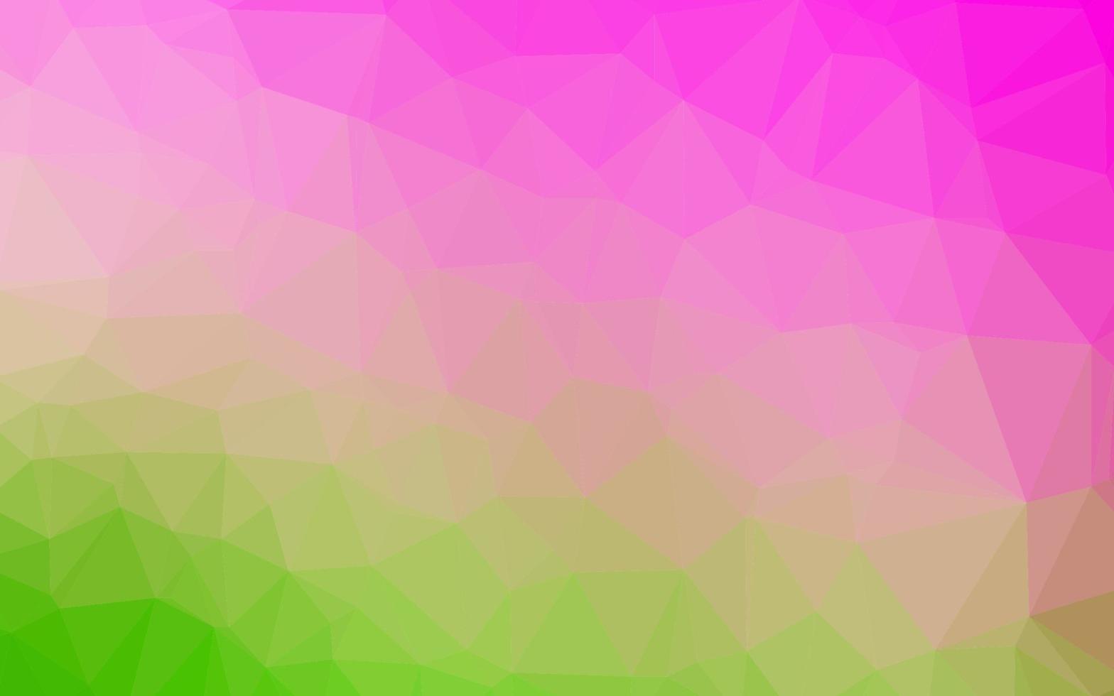 licht roze, groene vector wazig driehoek textuur.