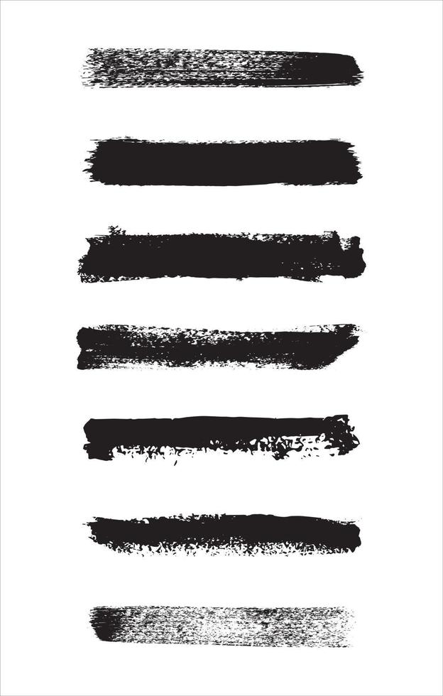 borstel beroerte grunge vector ontwerp illustratie geïsoleerd Aan wit achtergrond