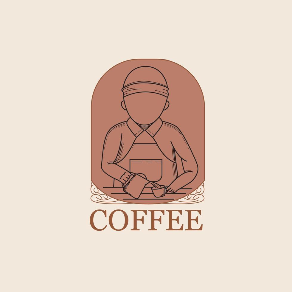 koffie logo sjabloon vector