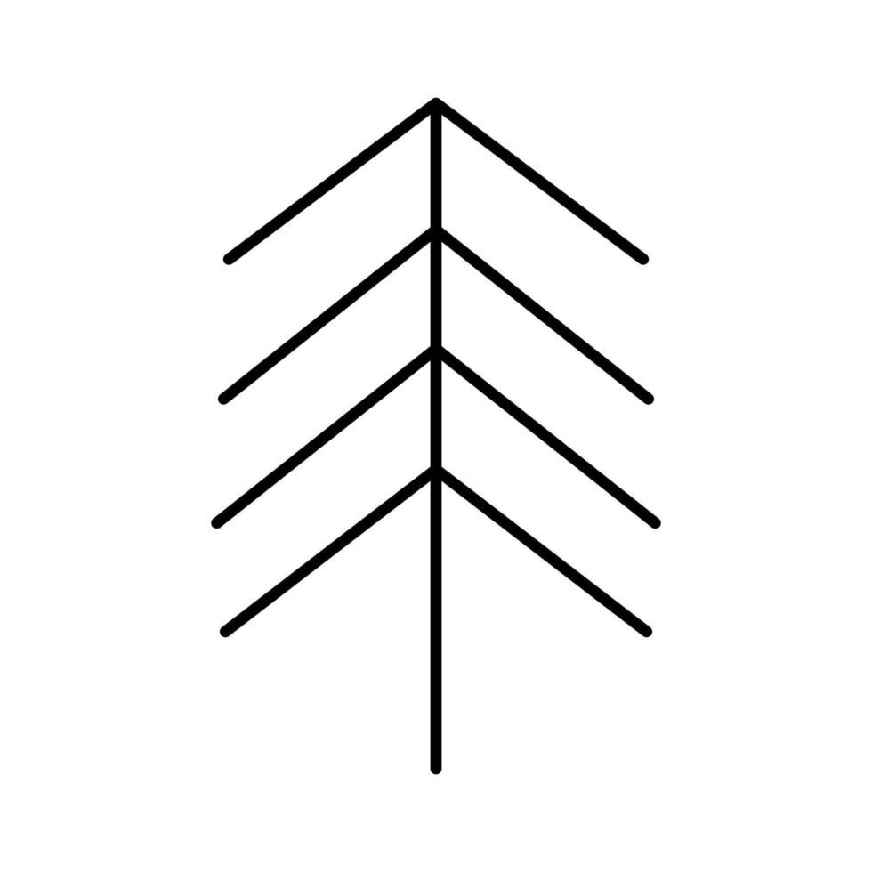 kerstboom vector pictogram