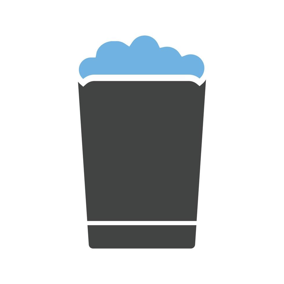 alcohol glyph blauw en zwart icoon vector