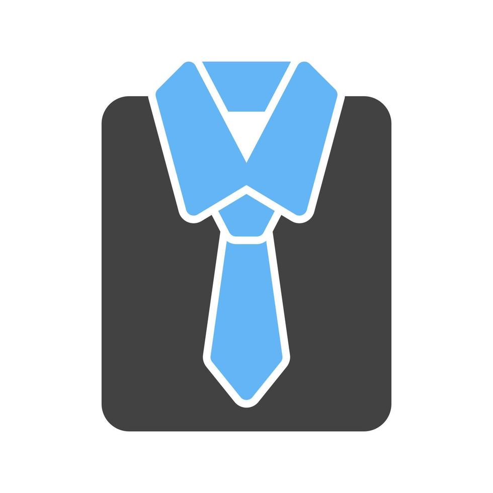 personeel glyph blauw en zwart icoon vector