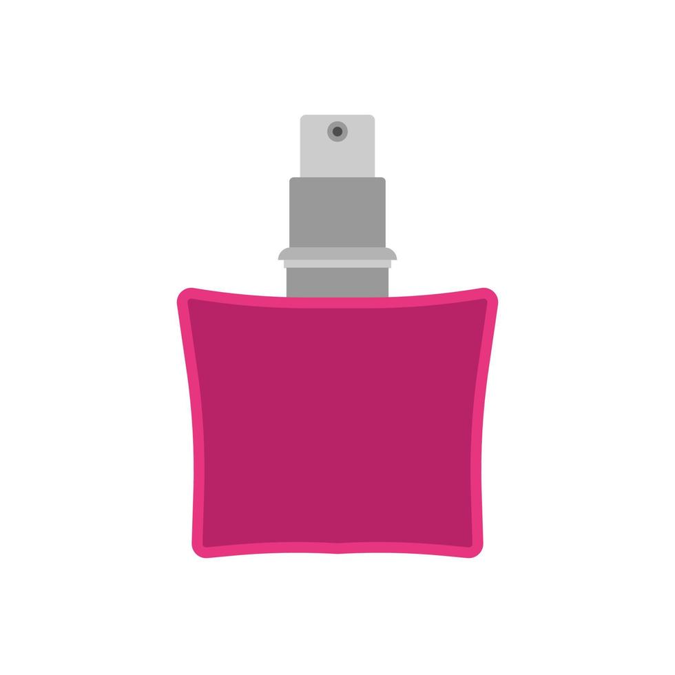 parfum fles zorg schoonheidsmiddelen vloeistof houder vector icoon vlak. detailopname retro aromatisch Dames roze glas teken
