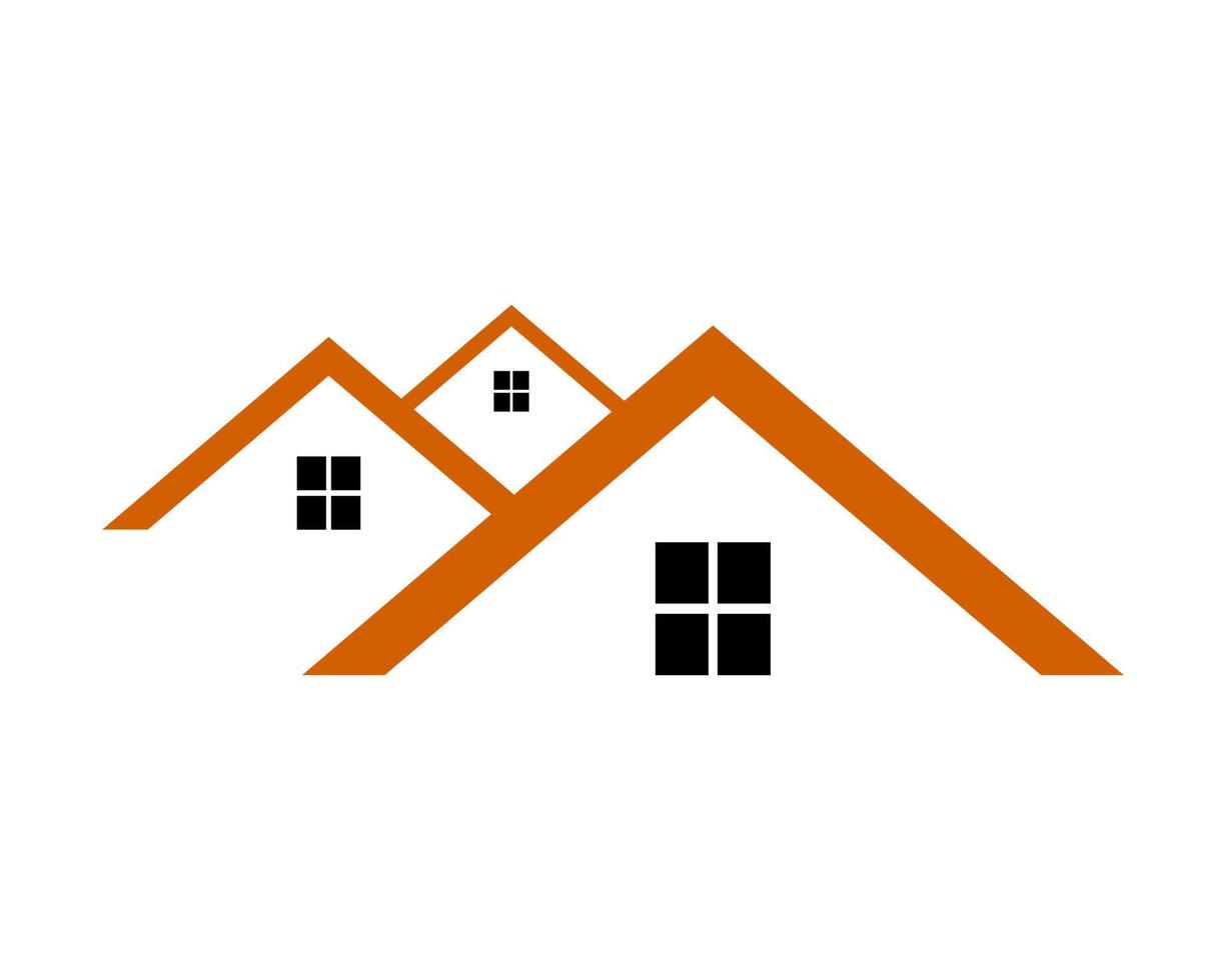 vector illustratie icoon van huis in gemakkelijk vlak ontwerp. mooi zo voor iets verwant naar echt landgoed, architectuur, woon-