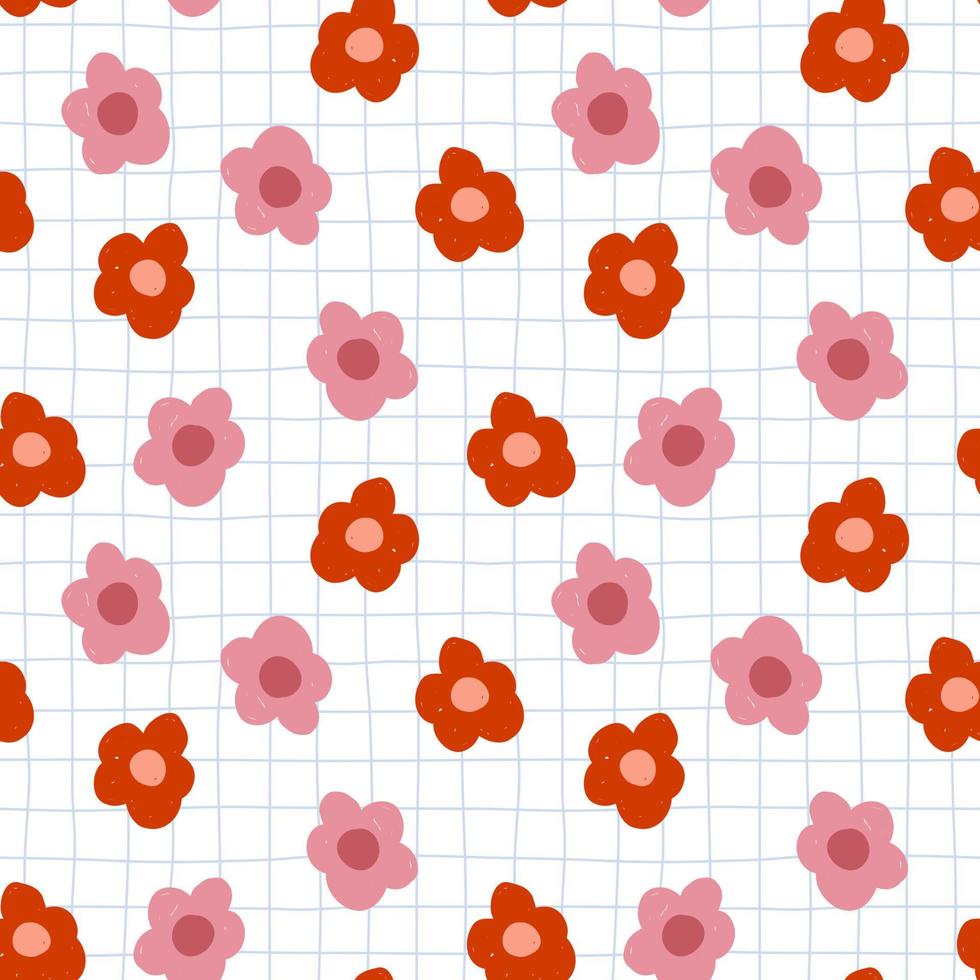 naadloos patroon met bloemen. schattig naadloos achtergrond. patronen voor decoreren omhulsel papier of behang achtergronden. vector