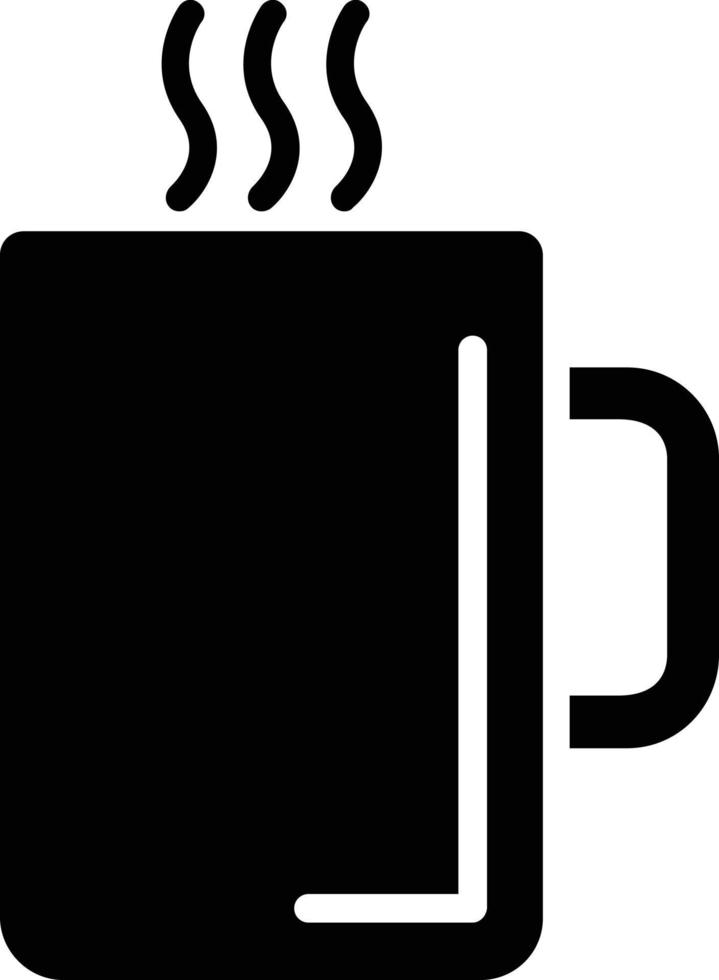 koffiemok glyph-pictogram vector