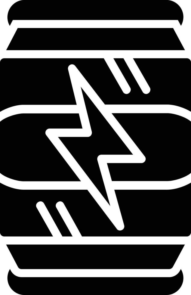 glyph-pictogram voor energiedrank vector