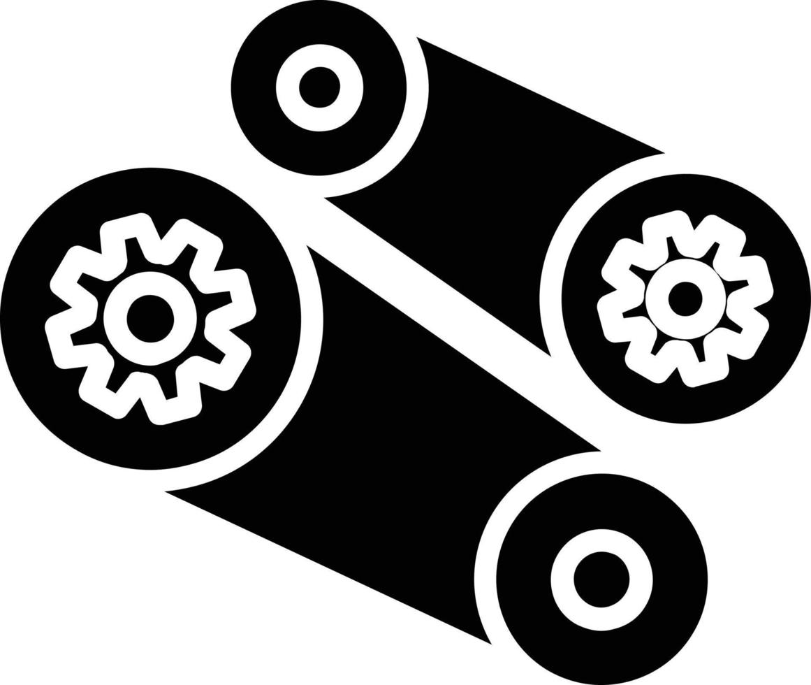 mechanisme glyph icoon vector