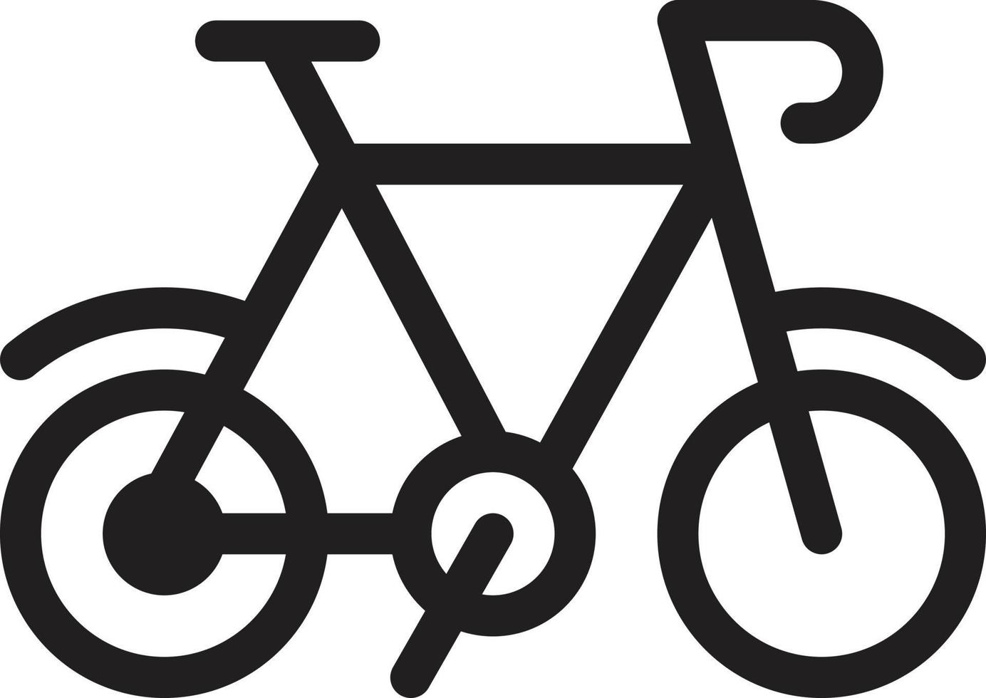 fiets vectorillustratie op een background.premium kwaliteit symbolen.vector pictogrammen voor concept en grafisch ontwerp. vector