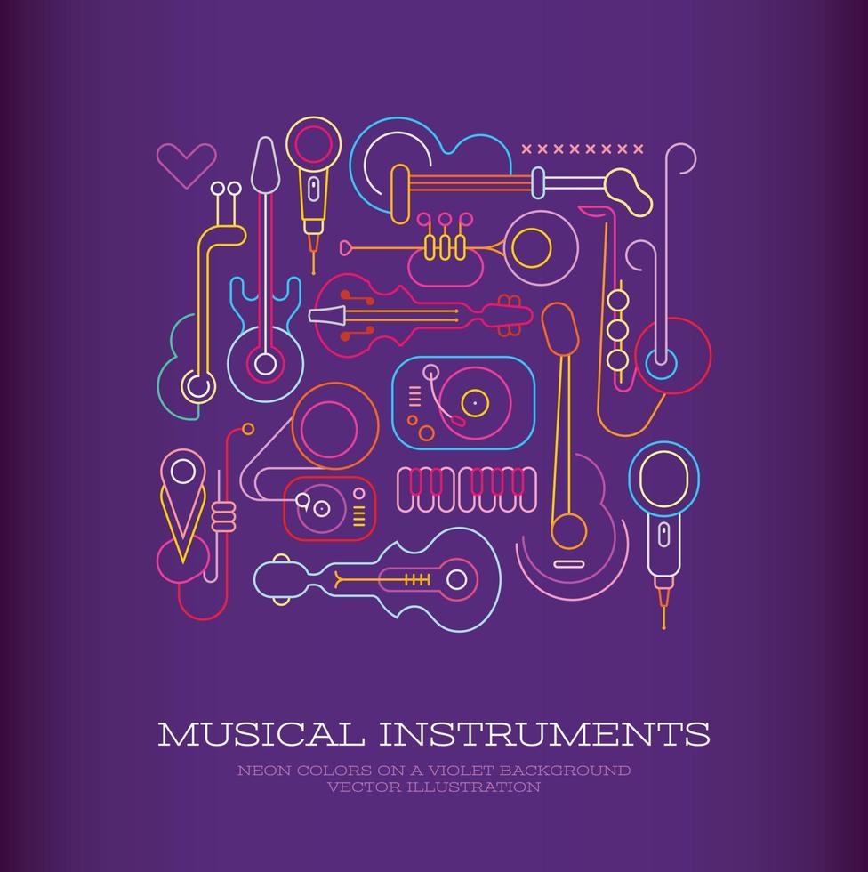 musical instrumenten ontwerp vector