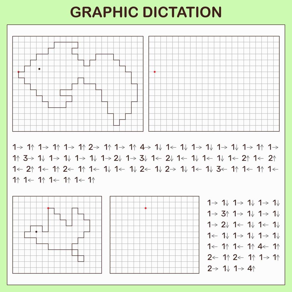 grafisch dictaat. leerzaam spellen voor kinderen. vector