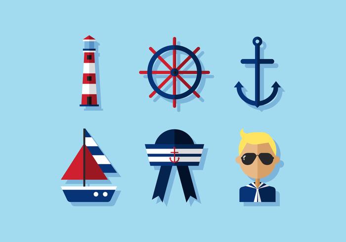 Vector Nautische Icon Set