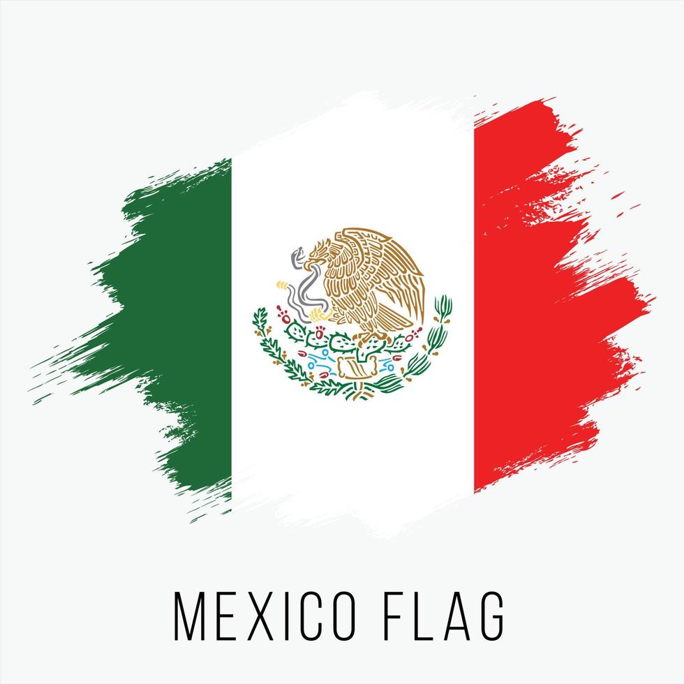 grunge Mexico vector vlag