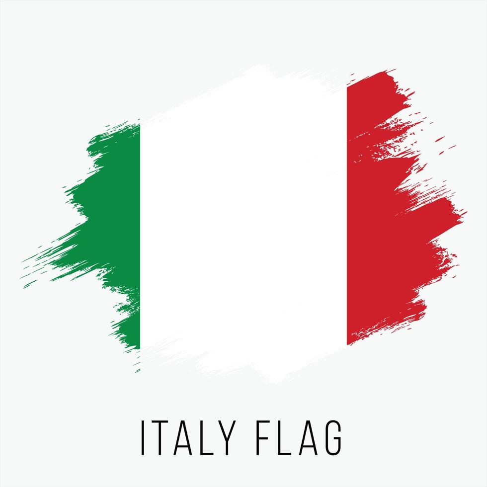 grunge Italië vector vlag