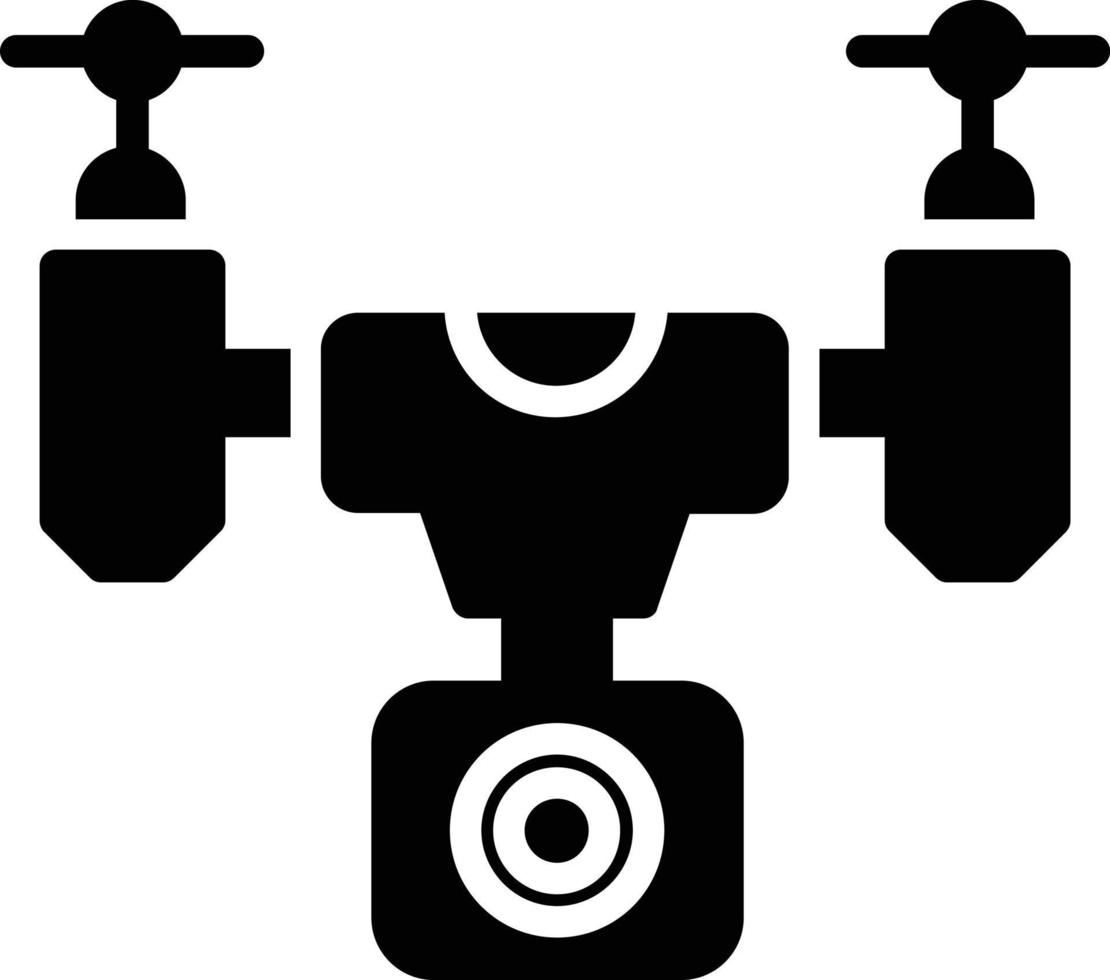 drone glyph-pictogram vector