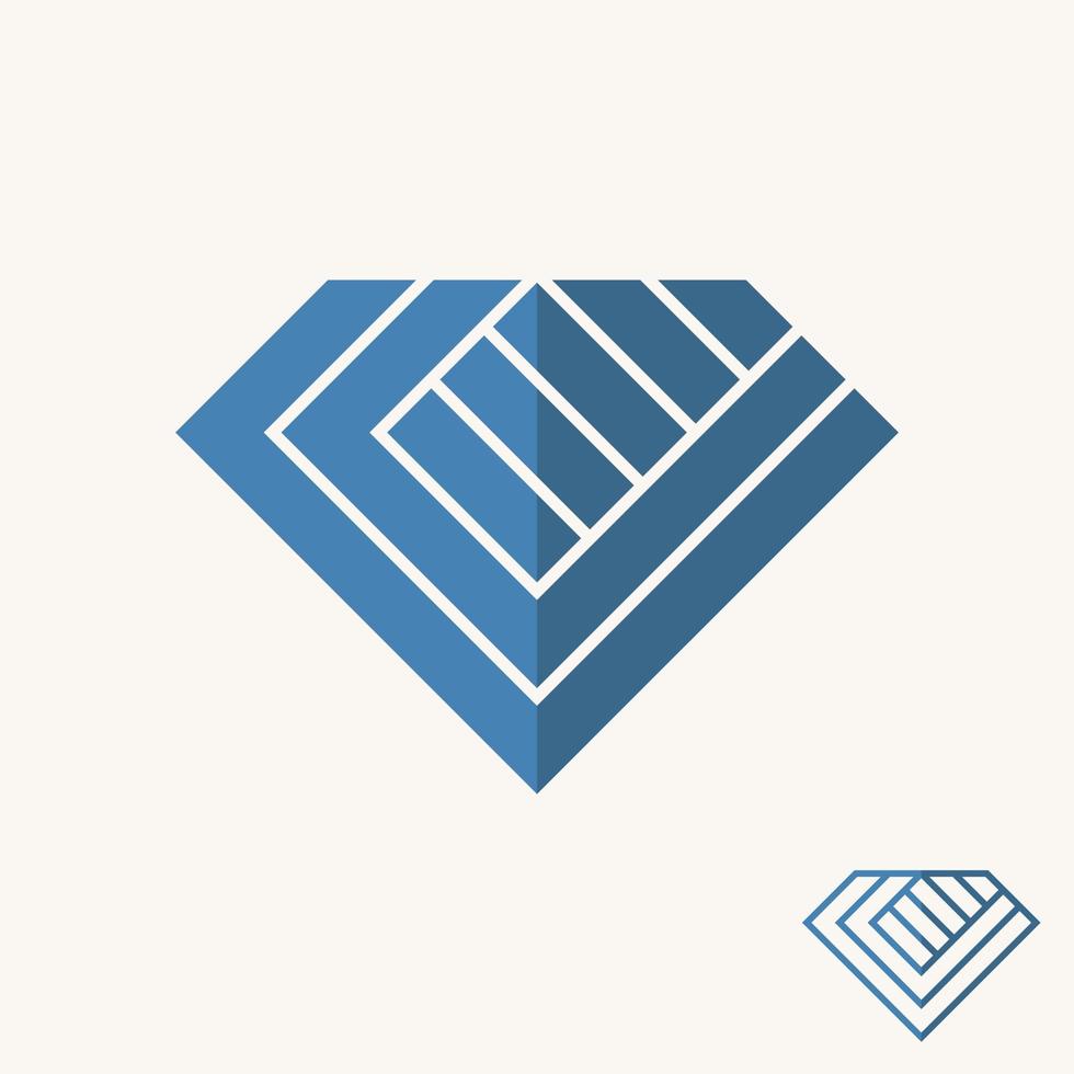 gemakkelijk en uniek diamant of Pentagon met brief cc doopvont beeld grafisch icoon logo ontwerp abstract concept vector voorraad. kan worden gebruikt net zo symbool naar eerste of sieraden