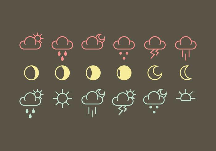 Vector Weer Pictogram Vectors