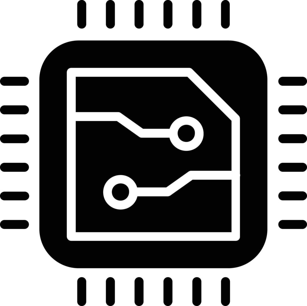 chip glyph-pictogram vector