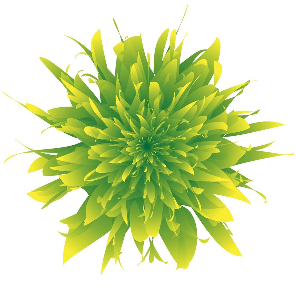 mooi groen bloem illustratie Aan wit achtergrond vector