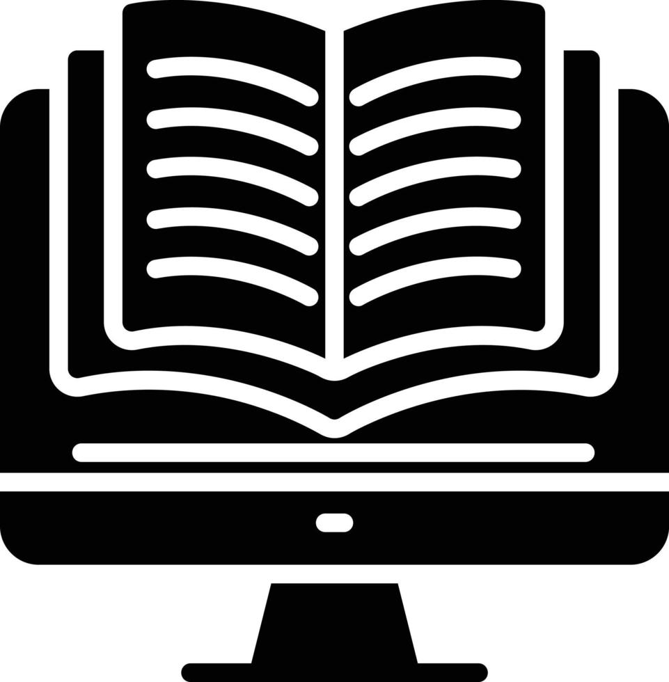 ebook glyph-pictogram vector