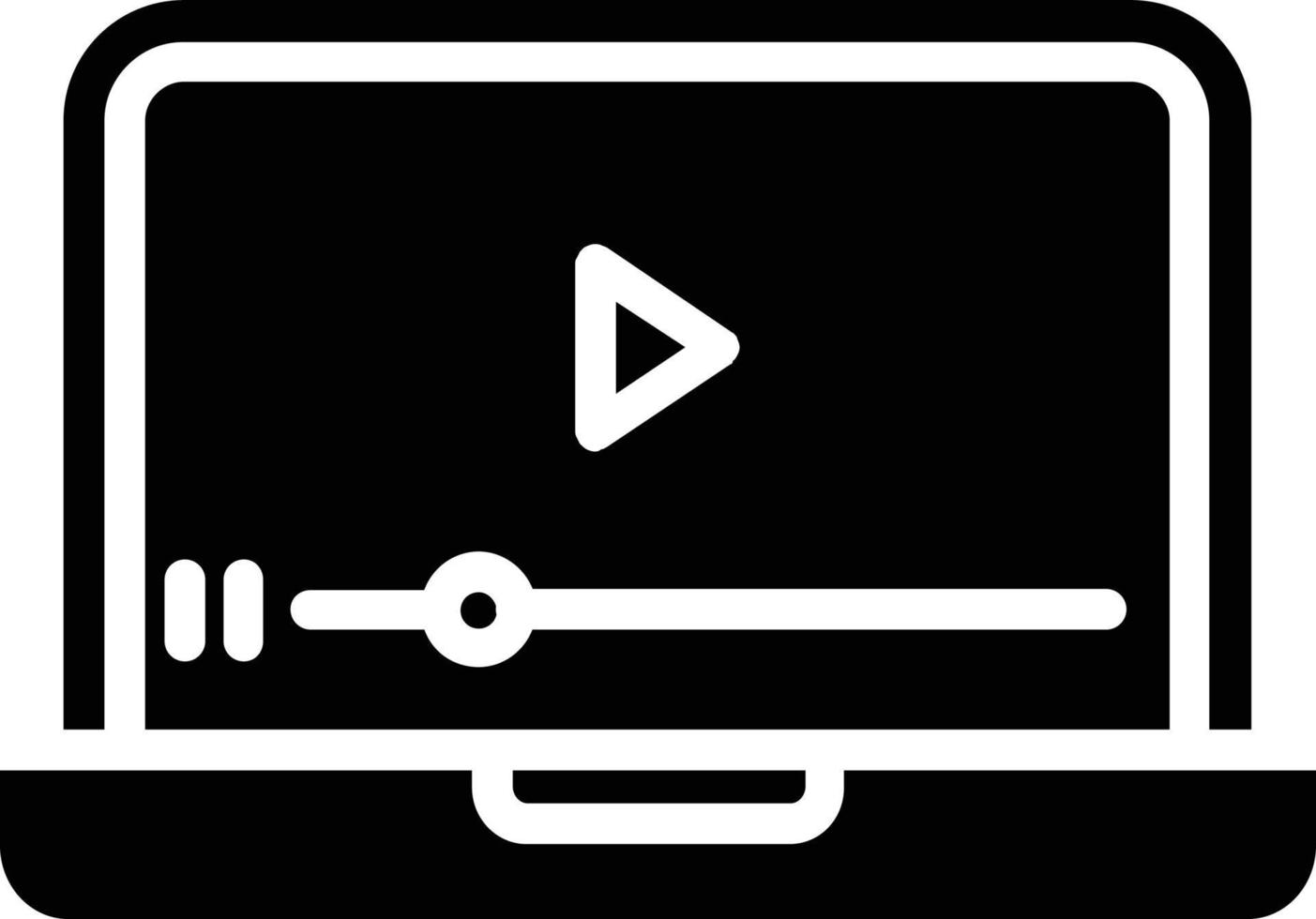 video afzet glyph icoon vector