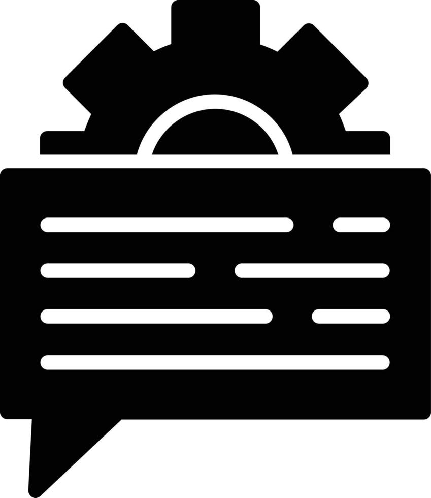 bericht glyph-pictogram vector