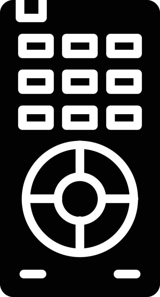 afstandsbediening glyph-pictogram vector