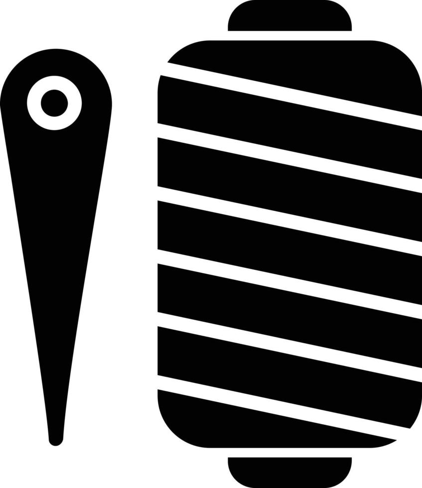 naaien glyph icoon vector