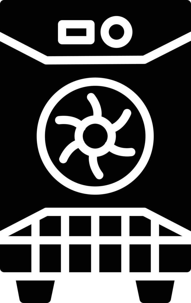 pc toren glyph icoon vector