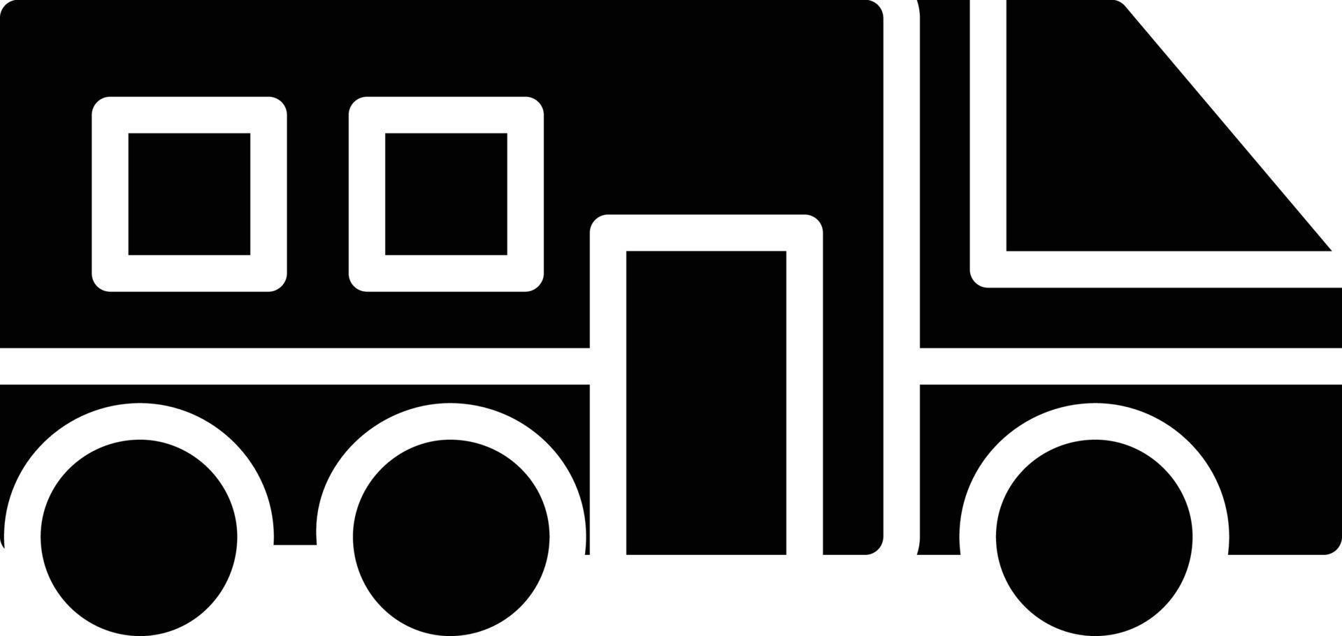 glyph-pictogram voor campers vector
