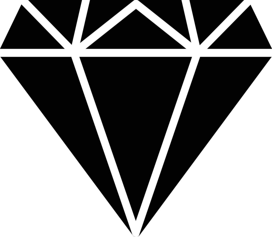 daimond glyph icoon vector