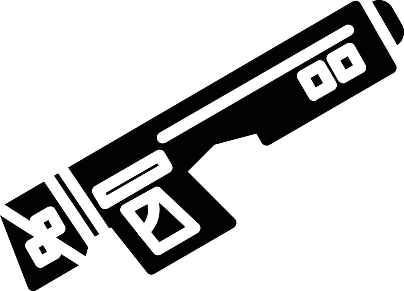 pistool glyph icoon vector