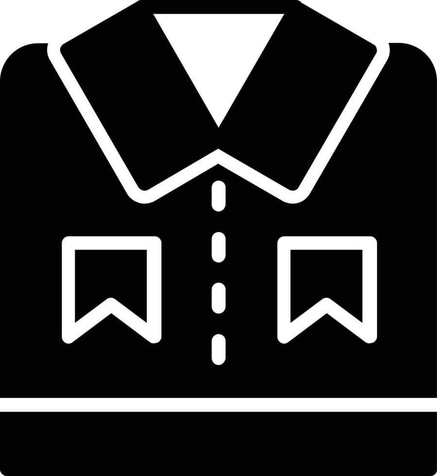 shirt glyph icoon vector