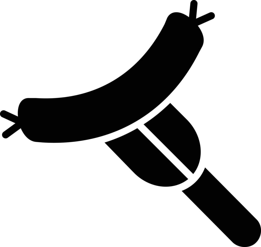 hotdog glyph-pictogram vector