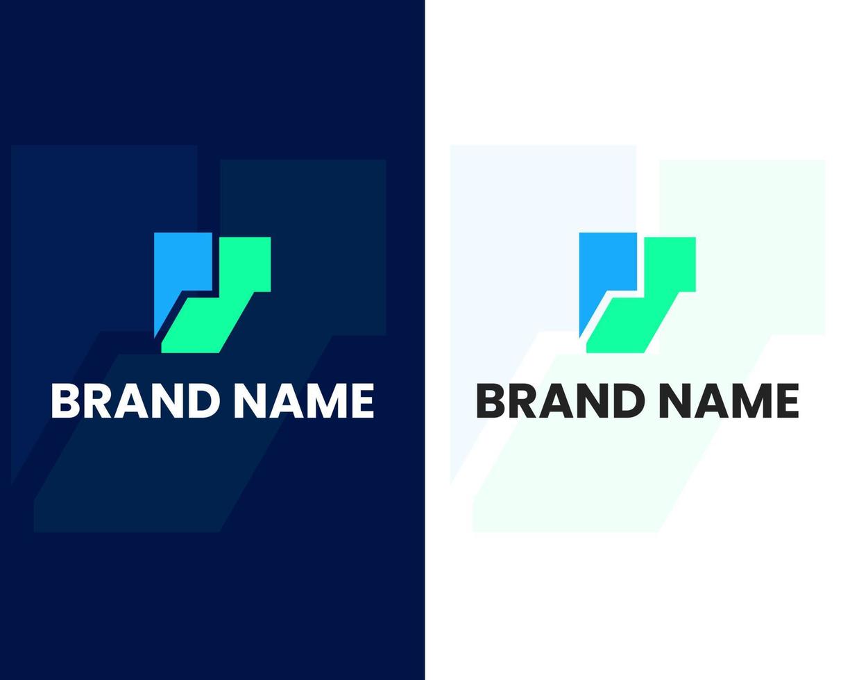 brief p en s Mark modern logo ontwerp sjabloon vector
