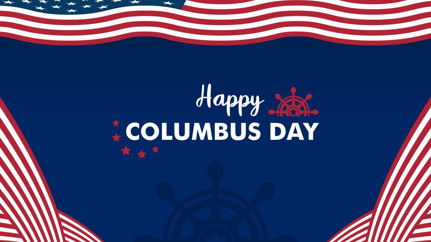Columbus dag achtergrond voor presentatie vector