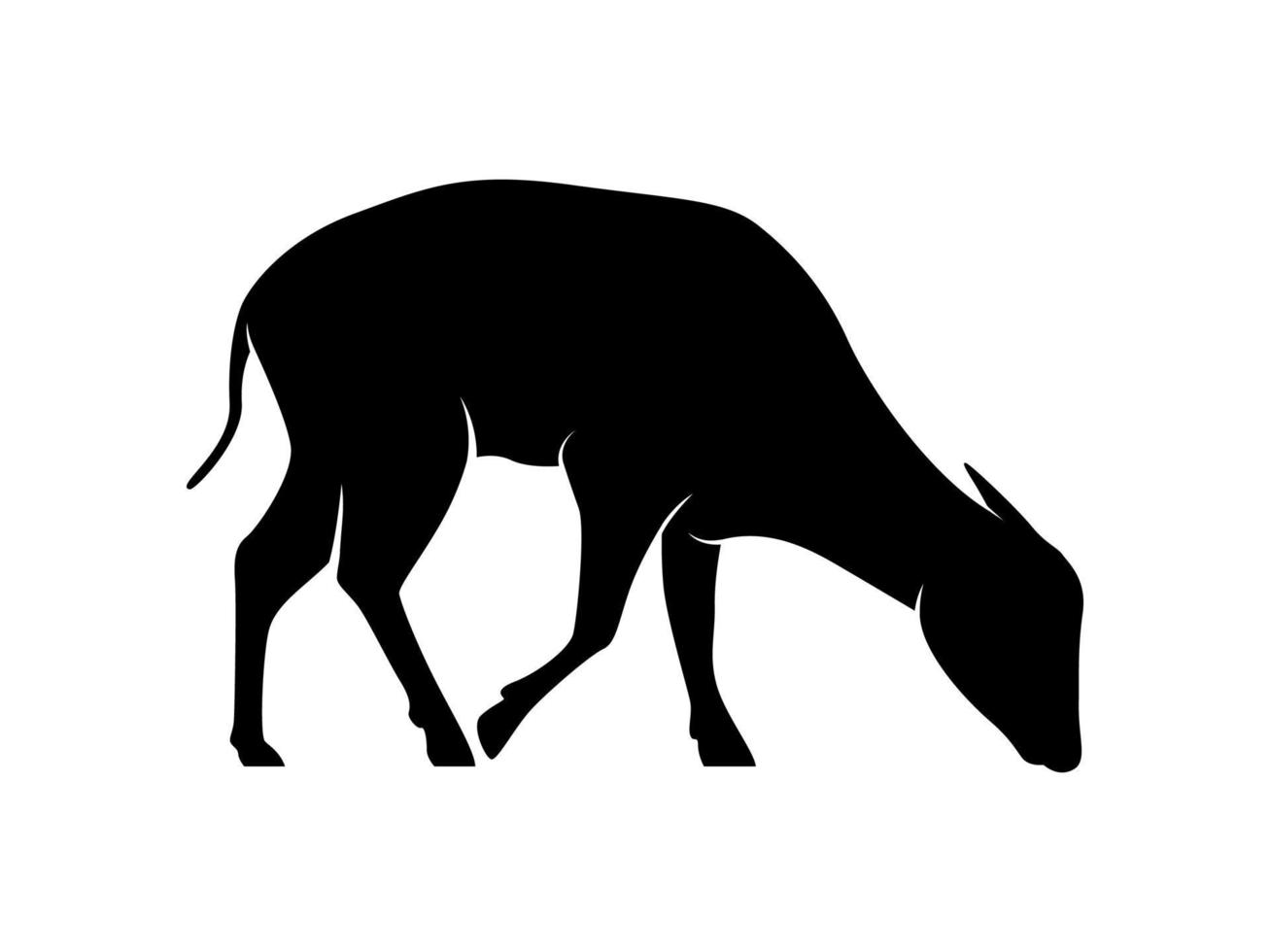 anoa dier vector silhouet