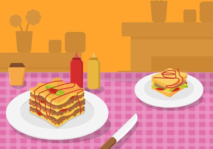 GRATIS LASAGNA VECTOR 2